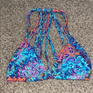 Victoria's Secret Multicolor Strappy Bikini Top